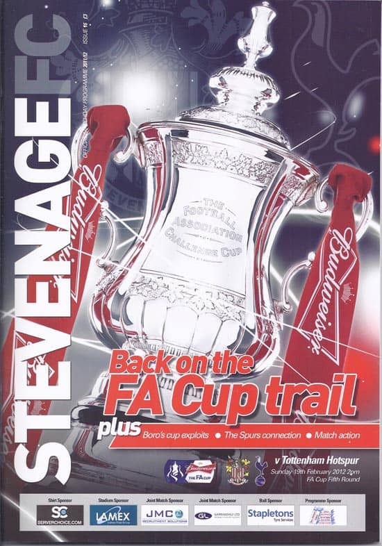 Stevenage Borough FC v Tottenham Hotspur FC